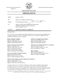 2021 Committee Assignments