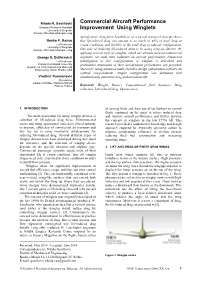 Commercial Aircraft Performance Improvement Using Winglets