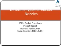 Different Types of Rocket Nozzles