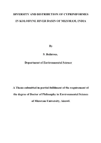 Diversity and Distribution of Cypriniformes in Kolodyne River Basin Of