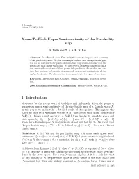 Norm to Weak Upper Semicontinuity of Pre Duality
