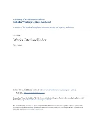 Works Cited and Index Sara Lennox