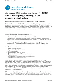 Advanced PCB Design and Layout for EMC - Part 5 Decoupling, Including Buried Capacitance Technology