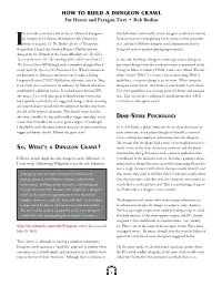 How to Build a Dungeon Crawl for Heroic and Paragon Tiers • Rob Bodine