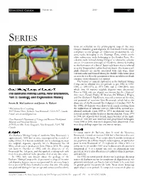 SERIES Tions Are Reflected on the Physiographic Map of the Area