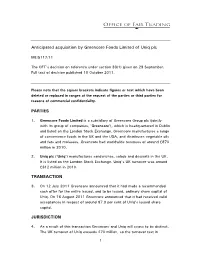 Given on 23 September. Full Text of Decision Published 10 October 2011