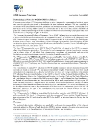 Methodological Notes for OECD CPI News Release