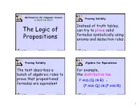 Propositional Logic (PDF)