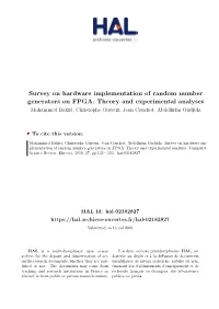 Survey on Hardware Implementation of Random