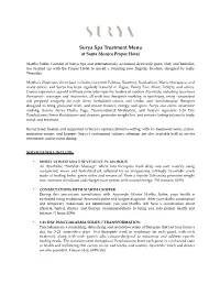 Surya Spa X Proper One-Sheet Surya Notes Copy