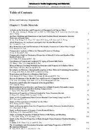 Table of Contents