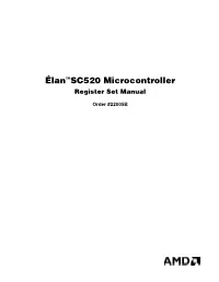 Élan™SC520 Microcontroller Register Set Manual