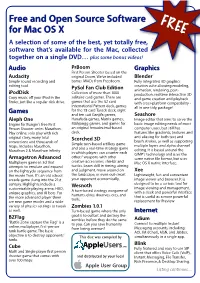 About FOSS for Mac OS X (FREE)