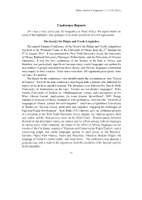 Conference Reports