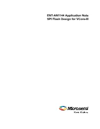 ENT-AN1144 Application Note SPI Flash Design for Vcore-III