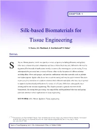 Silk-Based Biomaterials for Tissue Engineering