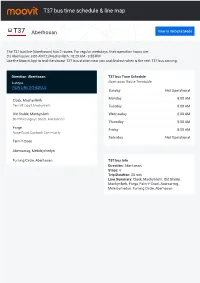 T37 Bus Time Schedule & Line Route