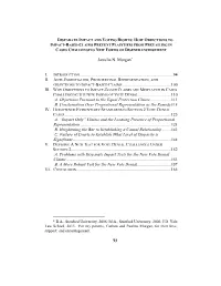 Disparate Impact and Voting Rights: How Objections to Impact-Based Claims Prevent Plaintiffs from Prevailing in Cases Challenging New Forms of Disenfranchisement