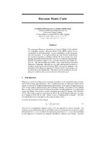 Bayesian Monte Carlo