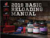 Hodgdon Basic Reloading Manual 2019 (Pdf)