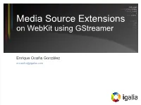 Media Source Extensions
