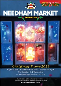 NEEDHAM MARKET TOWN COUNCIL and Distributed Throughout Needham Market Free of Charge