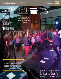 Organizations + Events TOP10 + EVENTS NOT to MISS 10