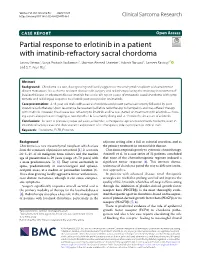 Partial Response to Erlotinib in a Patient with Imatinib-Refractory