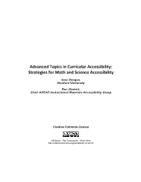 Strategies for Math and Science Accessibility