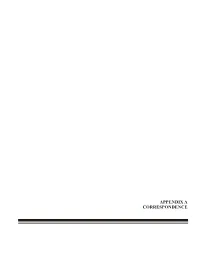 Appendix a Correspondence