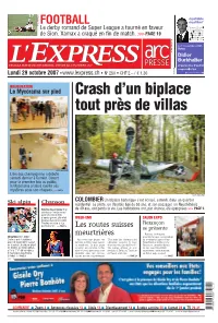 Crash D'un Biplace Tout Près De Villas