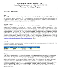 (MDPH) Arbovirus Surveillance Program