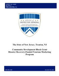 The State of New Jersey, Trenton, NJ Community Development Block