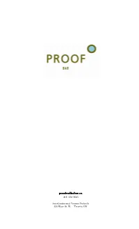 PROOF Menu AUG, 2012