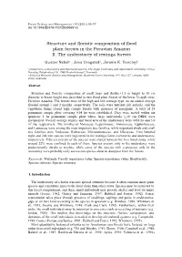 Structure and Floristic Composition of Flood Plain Forests in the Peruvian Amazon II. the Understorey of Restinga Forests
