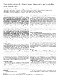 Crustal Stretching in the Scandinavian Caledonides As Revealed by Deep Seismic Data
