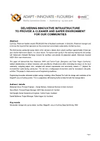 Delivering Innovative Infrastructure to Provide a Cleaner and Safer Environment for Our Communities