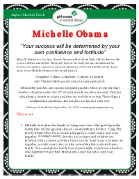 Michelle Obama “Your Success Will Be Determined by Your Own Confidence and Fortitude”