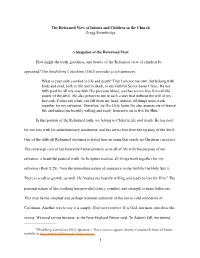 Strawbridge-Reformed View (With Edits)