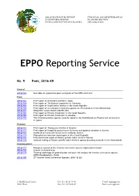 EPPO Reporting Service