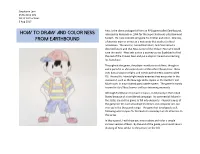 How to Draw and Color Ness from Earthbound