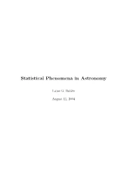 Statistical Phenomena in Astronomy