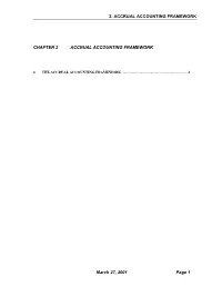 Accrual Accounting Framework