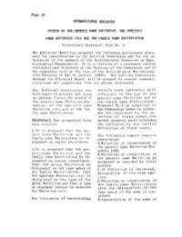 International Buuetin Status of the Generic Name