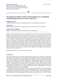The Hydraulic Mission and the Mexican Hydrocracy: Regulating and Reforming the Flows of Water and Power