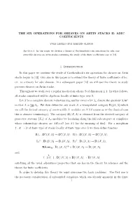 The Six Operations for Sheaves on Artin Stacks Ii: Adic Coefficients