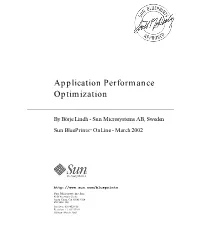 Application Performance Optimization