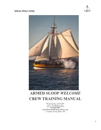 Armed Sloop Welcome Crew Training Manual