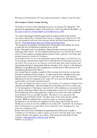 Newsletter Content the Content of the Newsletter Is Drawn from a Number of Sources Including Individuals and Partner Organisations