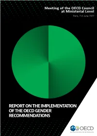 Report on the Implementation of the Oecd Gender Recommendations